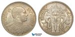 ZA89, Thailand, Rama VI, Baht BE2460 (1917) Silver, Lustrous aUNC