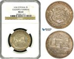 ZB09, Estonia (Toompea Fortress) 2 Krooni 1930, Silver, NGC MS64