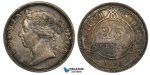 ZB19, British Honduras (Belize) Victoria, 25 Cents 1895, Silver, Dark toned VF-XF
