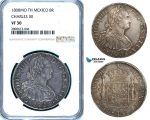 ZB50, Mexico, Charles IV, 8 Reales 1808 Mo TH, Mexico City, Silver, NGC VF30