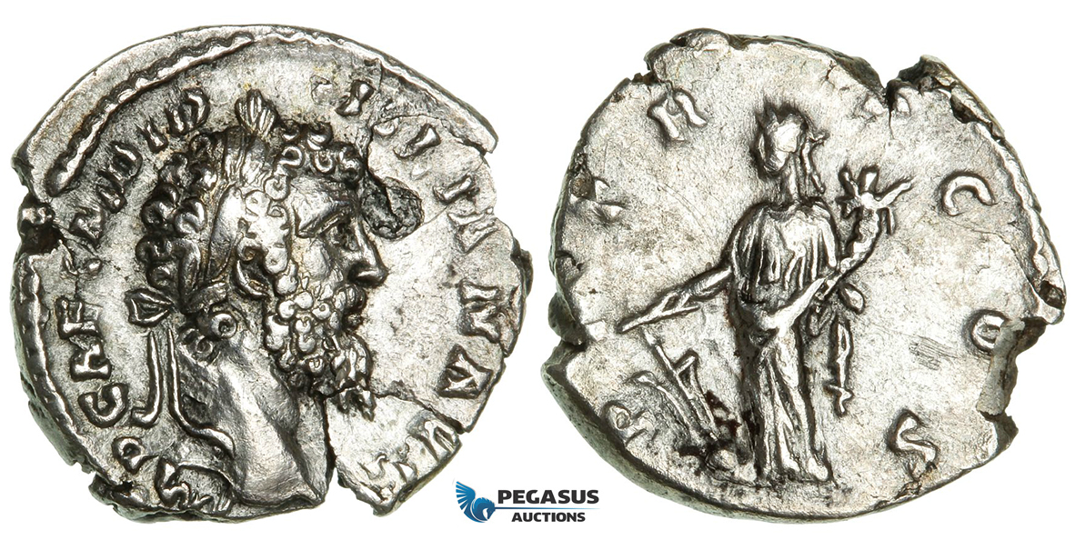 ZB61, Roman Empire, Didius Julianus (193 AD) AR Denarius (2.58g) Rome, Fortuna, Very Rare!