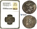 ZB79, Seleucid Kingdom. Philip I Philadelphus (95/4-76/5 BC). AR Tetradrachm (15.68g). Antioch, ca. 88/7-76/5 BC, Zeus/Nike, NGC Ch XF