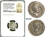 ZC03, Roman Imperatorial, Marcus Antonius and Octavian AR Denarius (3.87g) Ephesus, 41 BC, Octavian, NGC XF