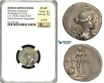ZC05, Roman Imperatorial, Octavian (27 BC - 14 AD) AR Denarius (3.61g) Rome, 36-30 BC, Neptune, NGC Ch VF