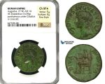 ZC08, Roman Empire, Divus Augustus (d. 14 AD) Æ Dupondius (16.39g) Rome, 42-50 AD (Struck under Claudius) Livia, NGC XF★ Fine Style