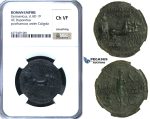 ZC12, Roman Empire, Germanicus (d. 19 AD) Æ Dupondius, Rome, 37-41 AD, Quadriga, NGC Ch VF