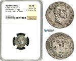 ZC23, Roman Empire, Galba (68-69 AD), AR Denarius (3.50g) Rome, SPQR, Rare! NGC Ch XF