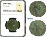 ZC38, Roman Empire, Domitian (81-96 AD) Æ Dupondius (10.07g) Rome, 90-91 AD, Virtus, NGC XF