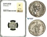 ZC41, Roman Empire, Nerva (96-98 AD), AR Denarius (3.44g) Rome, 96 AD, Fortuna, NGC XF