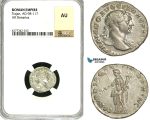 ZC43, Roman Empire, Trajan (98-117 AD), AR Denarius (3.45g) Rome, 108-109 AD, Felicitas, NGC AU