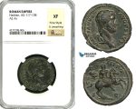 ZC54, Roman Empire, Hadrian (117-138 AD) Æ As (8.84g) Rome, 132-134 AD, Horse, NGC XF, Fine Style