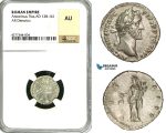 ZC59, Roman Empire, Antoninus Pius (138-161 AD), AR Denarius (3.41g) Rome, 151-152, Vesta, NGC AU