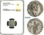 ZC61, Roman Empire, Antoninus Pius (138-161 AD), AR Denarius (3.03g) Rome, 151-152 AD, Vesta, NGC AU