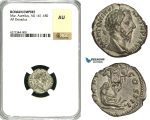 ZC64, Roman Empire, Marcus Aurelius (161-180 AD), AR Denarius (3.22g) Rome, 173-174 AD, Captive, NGC AU