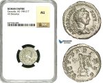 ZC80, Roman Empire, Caracalla (197-217 AD), AR Denarius (3.54g) Rome, 201-206 AD, Victory, NGC