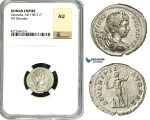 ZC81, Roman Empire, Caracalla (197-217 AD), AR Denarius (3.35g) Rome, 199-200 AD, NGC AU
