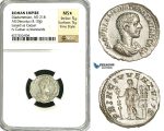 ZC89, Roman Empire, Diadumenian as Caesar (217-218 AD), AR Denarius (4.10g) Rome, NGC MS★, Fine Style