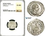 ZD02, Roman Empire, Elagabalus (218-222 AD), AR Denarius (3.28g) Rome, 218-219 AD, Fides, NGC Ch MS