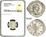 ZD03, Roman Empire, Elagabalus (218-222 AD), AR Denarius (3.74g) Rome, 218-222 AD, Mars, NGC MS