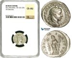 ZD36, Roman Empire, Severus Alexander (222-235 AD), AR Denarius (3.14g) Rome, Fides, NGC Ch AU