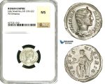 ZD40, Roman Empire, Julia Mamaea (222-235 AD), AR Denarius (3.23g) Rome, 231 AD, Venus, NGC MS