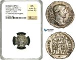 ZD43, Roman Empire, Galerius Maximianus (305-311 AD), AR Argenteus (3.11g), Rome, Tetrarchs, NGC MS