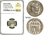 ZD44, Roman Empire, Galerius (305-311 AD), AR Argenteus (3.14g) Thessalonica, Campgate, NGC MS
