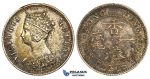 ZD73, Hong Kong, Victoria, 10 Cents 1866, Royal mint, Silver, XF-AU with strong toning!