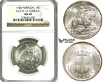 ZF04, Portugal, 10 Escudos 1928 (Battle of Ourique) Silver, NGC MS63