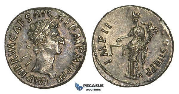 ZF28, Roman Empire, Nerva (96-98 AD), AR Denarius (3.48g) Rome, 98 AD, Aequitas, gVF (Scratches)