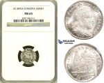 ZG01, Ethiopia, Menelik II, Gersh EE1895-A, Silver, NGC MS65