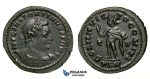 ZG41, Roman Empire, Constantine I (306-337 AD), Æ Nummus (4.49g) Londinium (London) Sol Standing, Brown, About EF