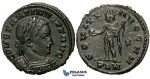 ZG45, Roman Empire, Constantine I (306-337 AD), Æ Nummus (4.65g) Londinium (London) Sol Standing, Brown EF