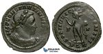 ZG47, Roman Empire, Constantine I (306-337 AD), Æ Nummus (4.46g) Londinium (London) Sol Standing, Brown VF