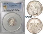 ZG68, Greece, George I, 50 Lepta 1883-A, Paris, Silver, PCGS MS63