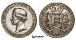 ZH25, Germany, Prussia, Wilhelm II, Silver Medal 1895 (Ø 40.5mm, 24.20g) 50th Anniversary of the Uniformed Shooting-festival, Rare!