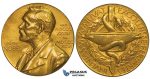 ZH94, Sweden, Alfred Nobel, Gold Medal 1972 (Ø 17mm, 19.8g) Swedish Medical Society (Medicine) Rare!
