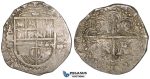 ZI26, Spain, Felipe II, Cob 2 Reales 1588-S, Seville, Silver (6.74g) VF