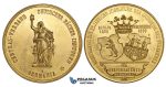 ZI47, Germany, Berlin/Magdeburg, Brass? Medal 1899 (Ø50mm, 68.80g) 25th Anniversary of German Baking Society
