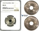 ZI60, Palestine, 10 Mils 1933, London, NGC MS63