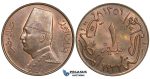 ZI84, Egypt, Fuad, 1 Millieme AH1351/1932-H, Heaton, UNC