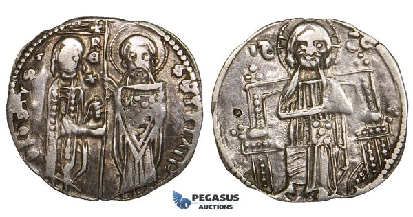 ZI99, Serbia, Stefan Uros II Milutin, AR Grosch ND (1282-1321) Silver (1.86g) Minor damage, VF