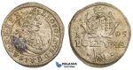 ZJ06, Transylvania, Leopold I, Poltura 1705, Hermannstadt, Silver (0.98g) VF-EF