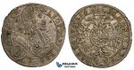 ZJ07, Transylvania, Leopold I, 3 Kreuzer 1696 FT, Hermannstadt, Silver (1.43g) gVF