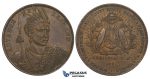 ZK07, New Zealand, Copper Token Penny 1881, Christchurch, Maori warrior