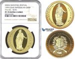 ZK79, Switzerland, Sion, ESSAI 500 Francs 1999, Gold, NGC PF70UC, Pop 1, Finest! Rare!