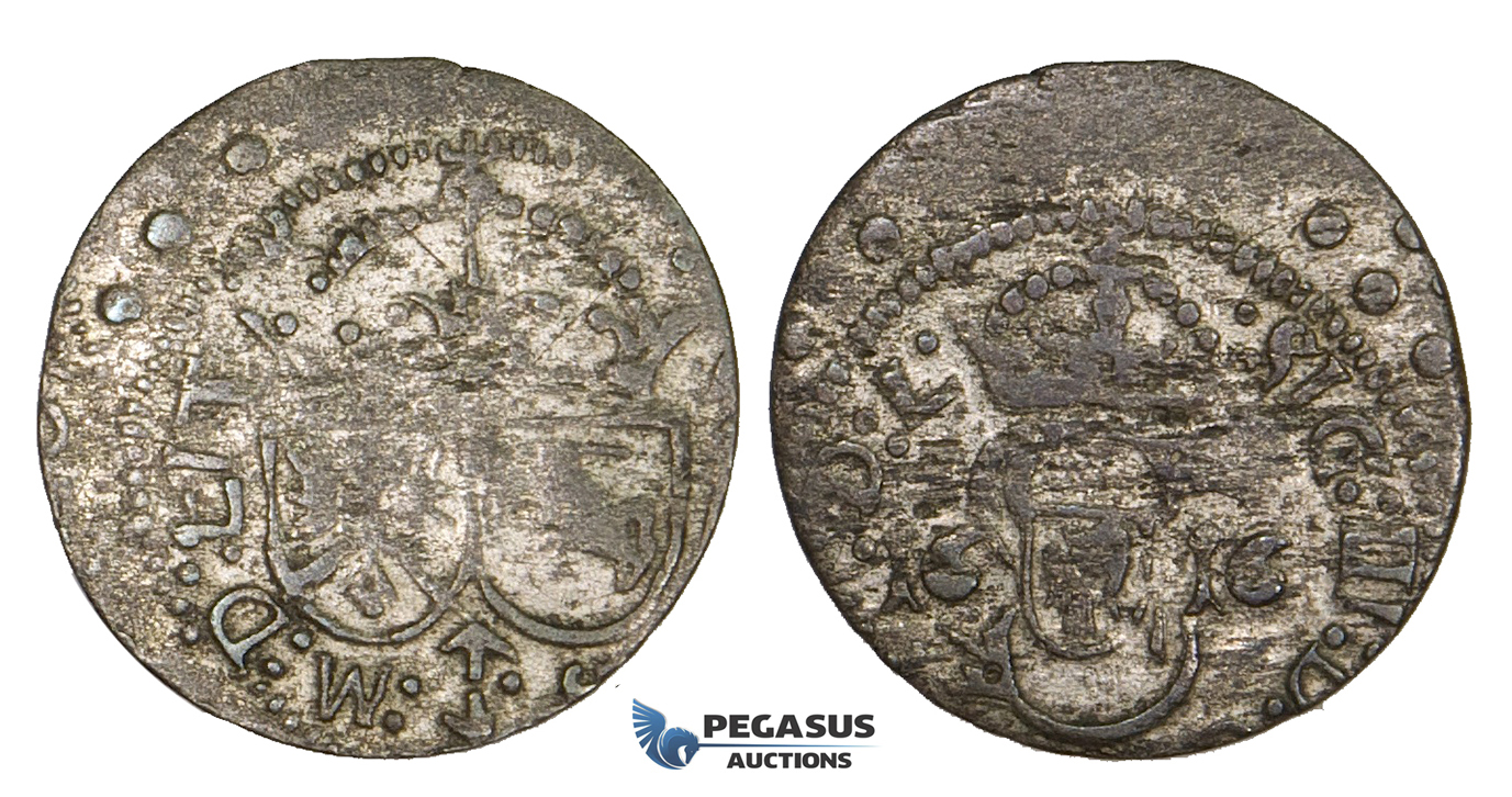 ZL90, Lithuania, Sigismund III of Poland, Solidus 1616, Vilnius, Off centered 20%, VF