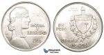 ZM110, Cuba "ABC" Peso 1934, Silver, Lightly cleaned UNC