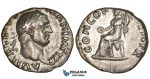 ZM302, Roman Empire, Vitellius (69 AD) AR Denarius (2.83g) Rome, 69 AD, Concordia, VF-EF, Rare!