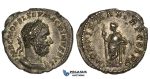 ZM305, Roman Empire, Macrinus (217-218) AR Denarius (3.39g) Rome, 217/8 AD, Securitas, aEF